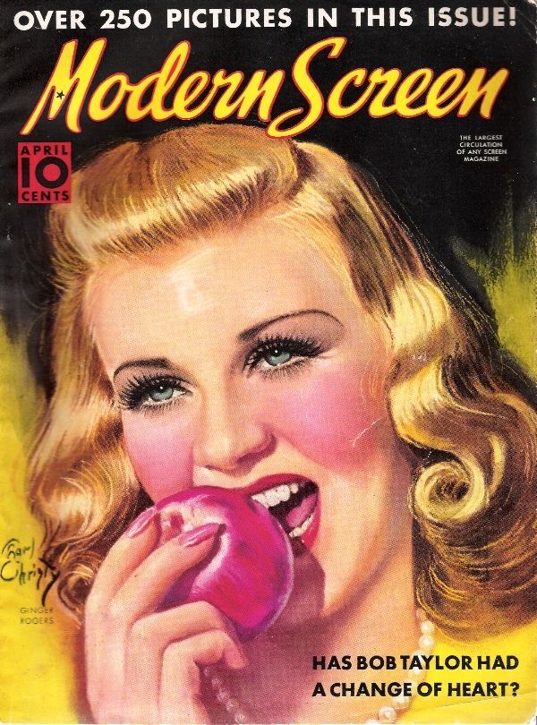 MODERN SCREEN magazine cover Issue 89 April 1938